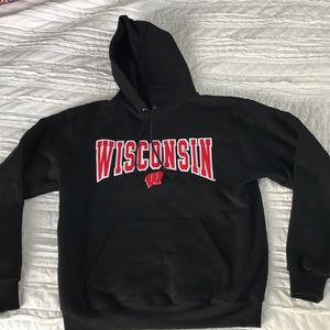Black Champion Wisconsin Sweatshirt